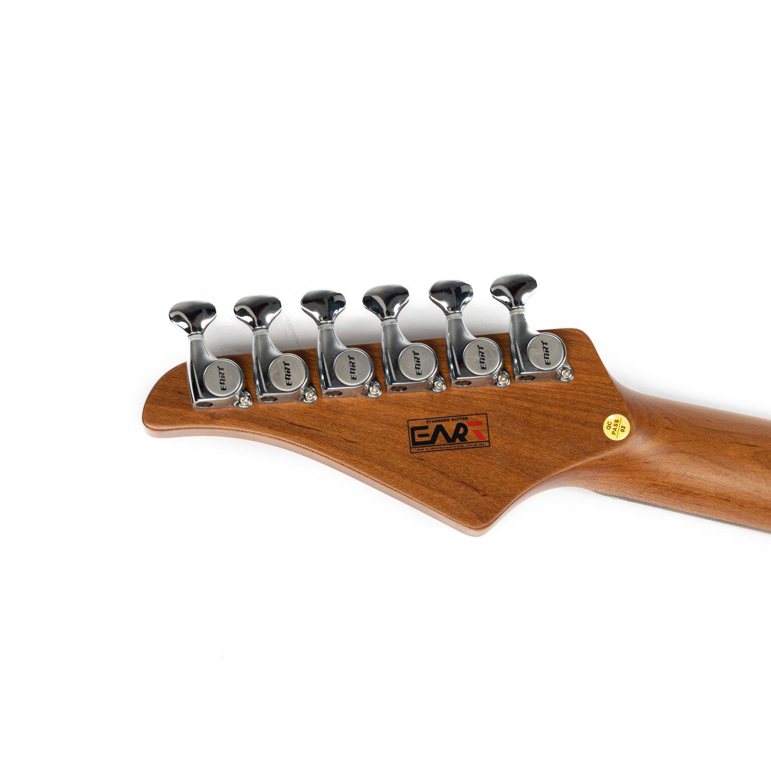 EART Guitars, DMX-9TC, Humbucker 5-Way Switch,1 Tone,1 Volume,1 Mini Switch(10 Tones) Electric Guitar, Pearl Green - Image 4