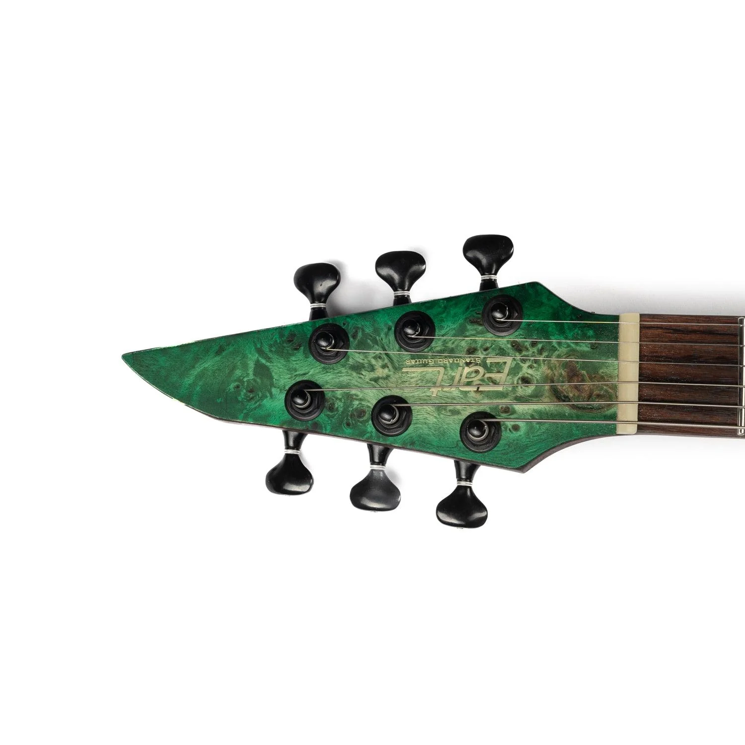 Eart Guitars, EXP-H6-ULTRA Right Handed 6 Strings Electric Guitar, 2-Point Floating Tremolo Bridge, Green Burst - Image 3