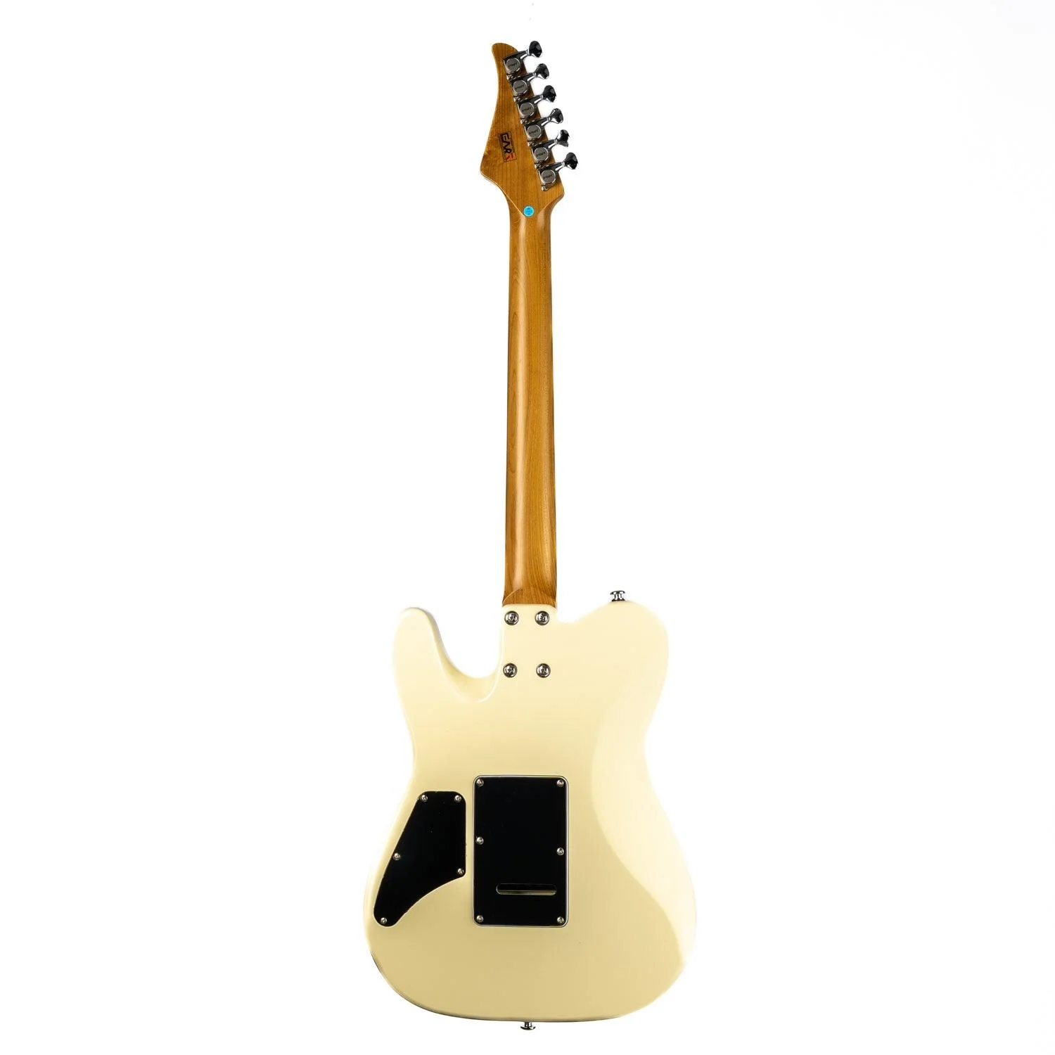 Eart Guitars, TL-380 Tremolo Full Humbucker Pickups with Mini Switch Coil Split Electric Guitars, Cream White - Image 2
