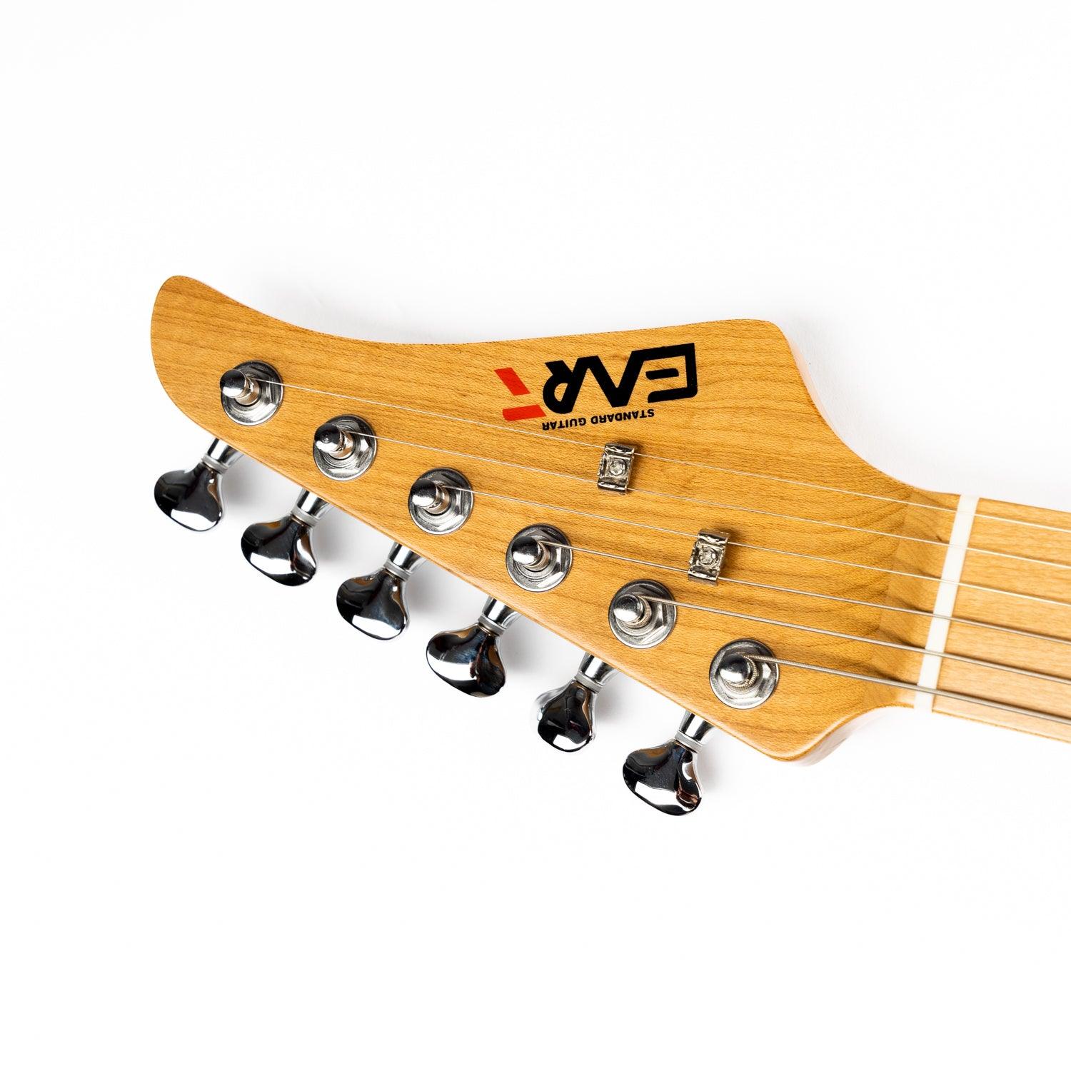 Eart Guitars, TL-380 Tremolo Full Humbucker Pickups with Mini Switch Coil Split Electric Guitars, Cream White - Image 3