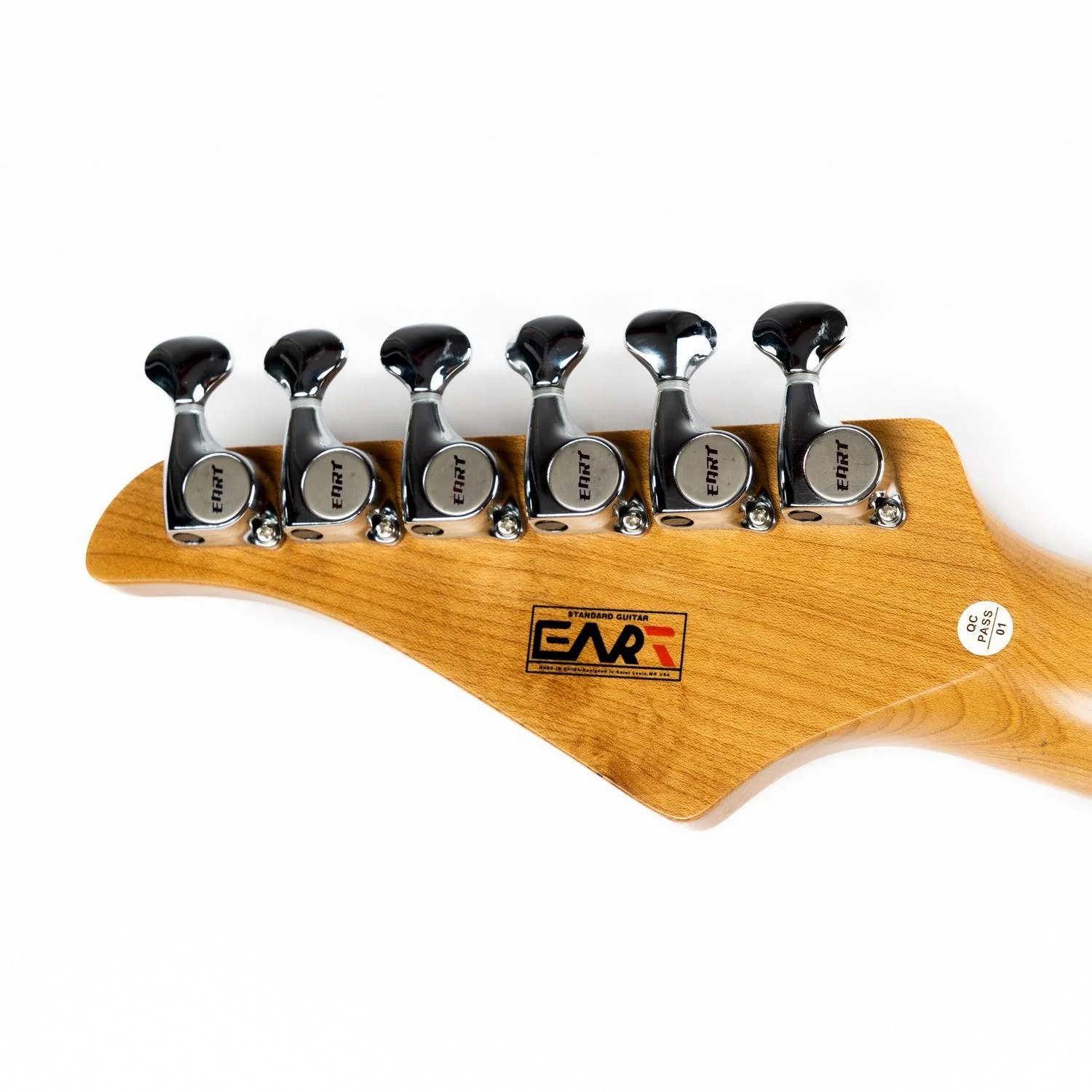 Eart Guitars, TL-380 Tremolo Full Humbucker Pickups with Mini Switch Coil Split Electric Guitars, Cream White - Image 5